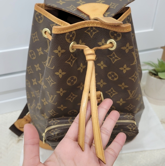 💕DISCONTINUED Very Rare Backpack LOUIS VUITTON Montsouris GM Monogram - Picture 3 of 16